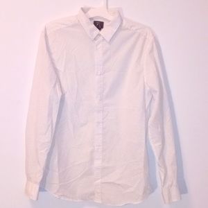 Slim Fit Easy Iron H&M Dress Shirt Size L